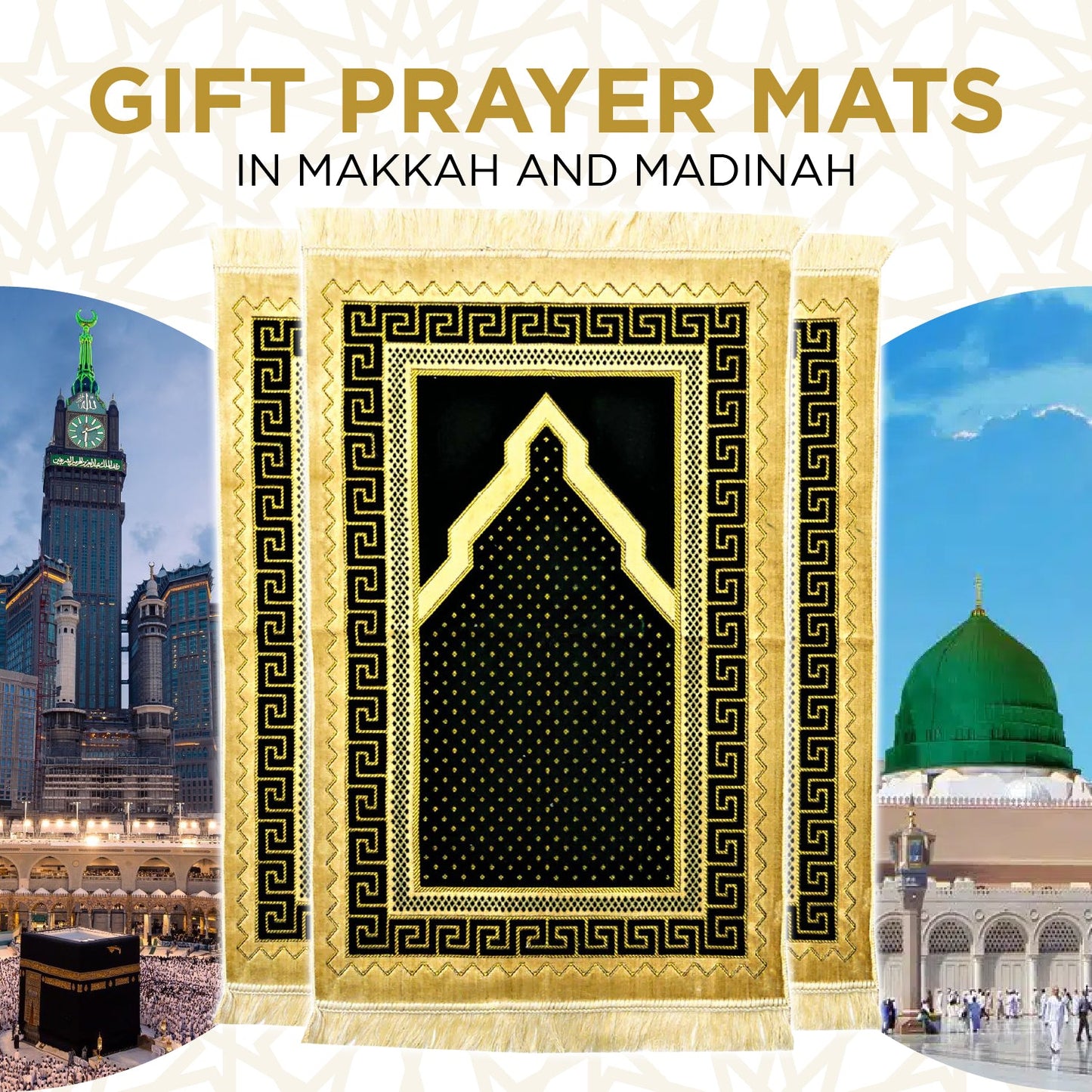 Distribute Prayer Mats in Makkah & Madinah - Provide Comfort In Worship!