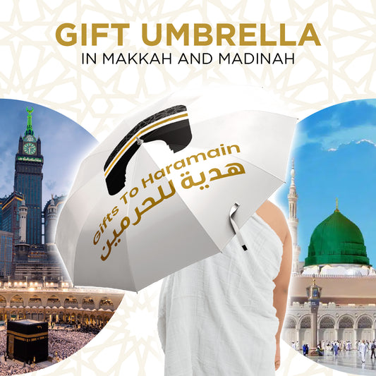 Gift Umbrellas To Pilgrims in Makkah & Madinah